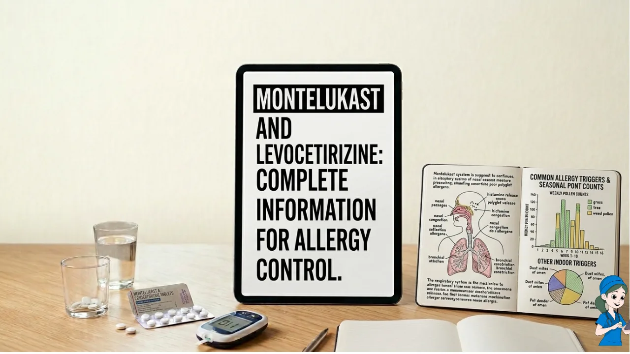 Montelukast + Levocetirizine uses in Hindi | मॉन्टेलुकास्ट और लेवोसेटिरिज़िन की पूर्ण जानकारी व पूरा विवरण