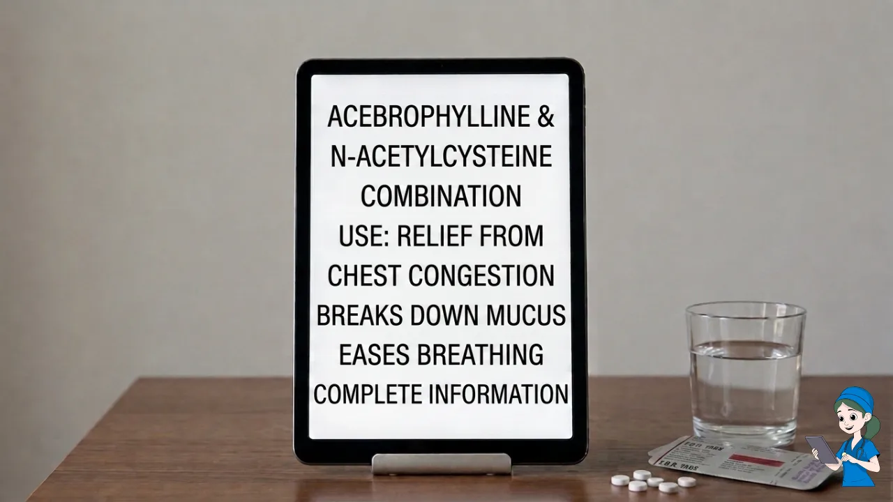 Acebrophylline Acetylcysteine tablet uses in Hindi | सीने में जमी बलगम नहीं निकल रही? एसेब्रोफाइलिन एसिटाइलसिस्टीन की पूर्ण जानकारी व पूरा विवरण