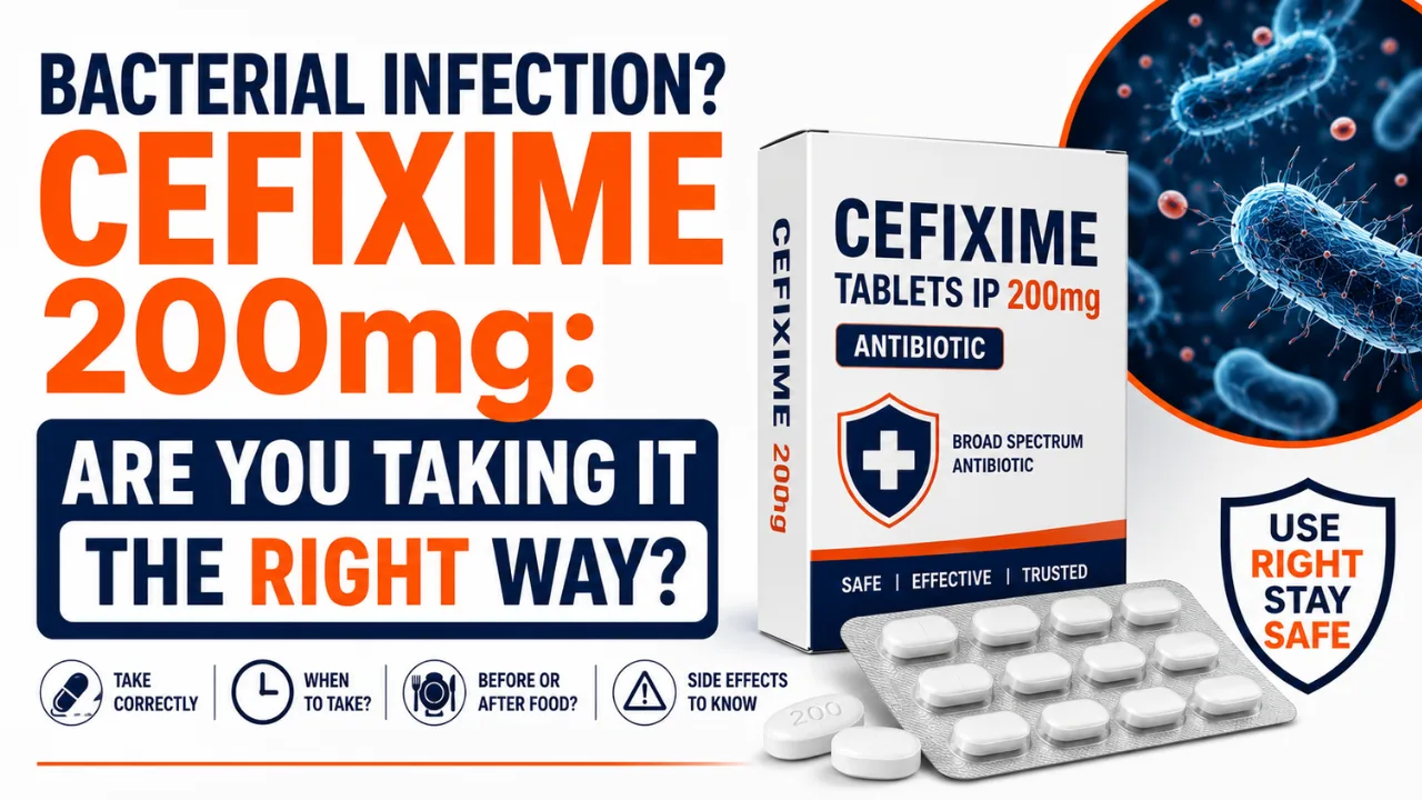 Cefixime 200mg tablet uses in Hindi | बैक्टीरिया संक्रमण के लिए सेफिक्सिम 200mg: क्या सही तरीके से ले रहे हैं?