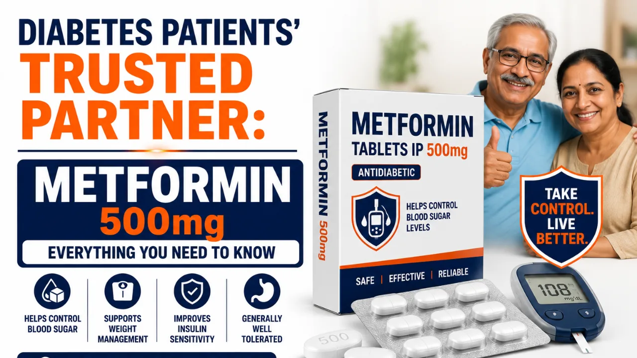 Metformin 500mg tablet uses in Hindi | डायबिटीज़ के मरीज़ों का भरोसेमंद साथी: मेटफॉर्मिन 500mg के बारे में जानिए