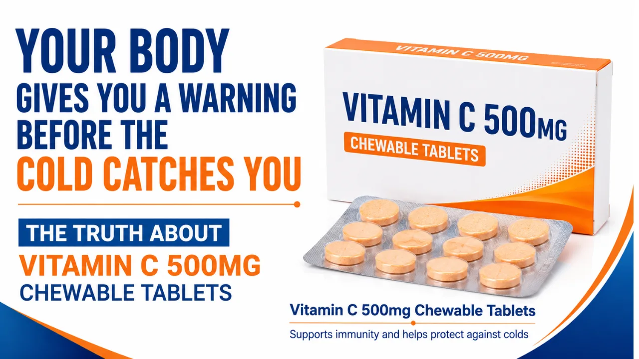 Vitamin C 500mg Chewable tablet uses in Hindi | सर्दी पकड़े उससे पहले शरीर बता देता है: विटामिन C 500mg चबाने वाली टैबलेट की सच्ची जानकारी