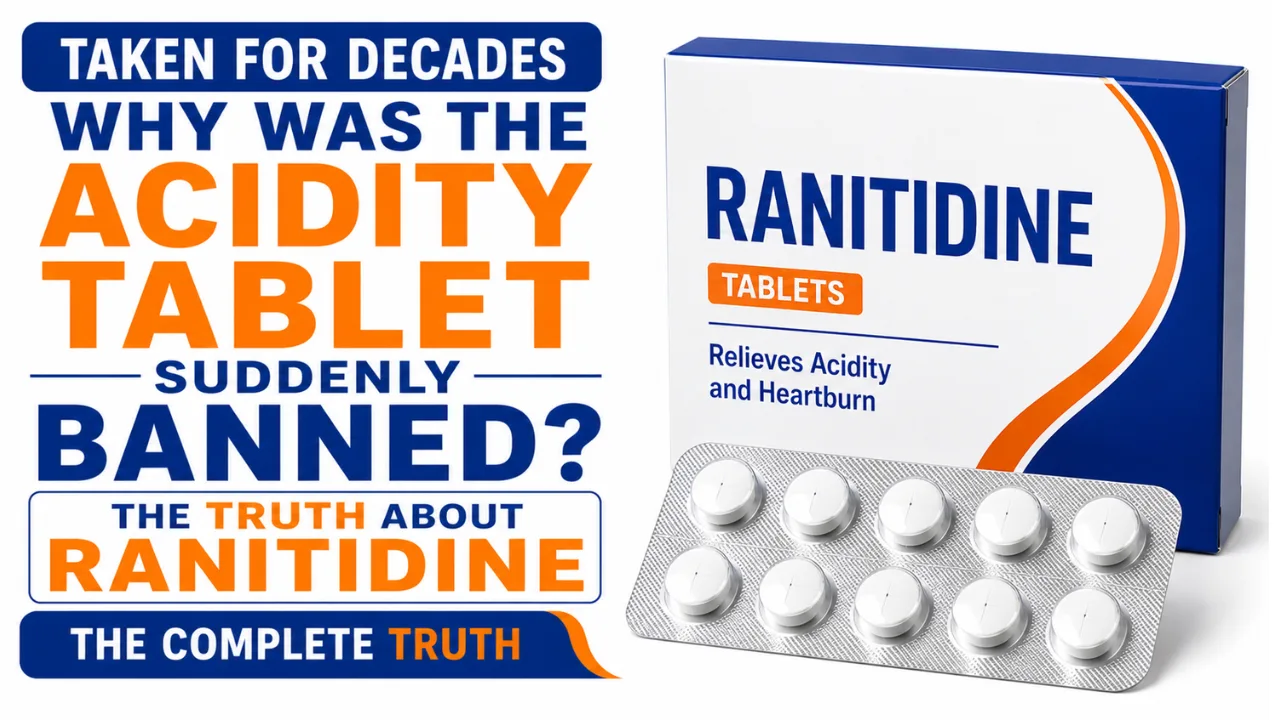 Ranitidine tablet uses in Hindi | दशकों से खाई जा रही एसिडिटी की गोली अचानक बैन क्यों हुई? रैनिटिडीन की पूरी सच्चाई