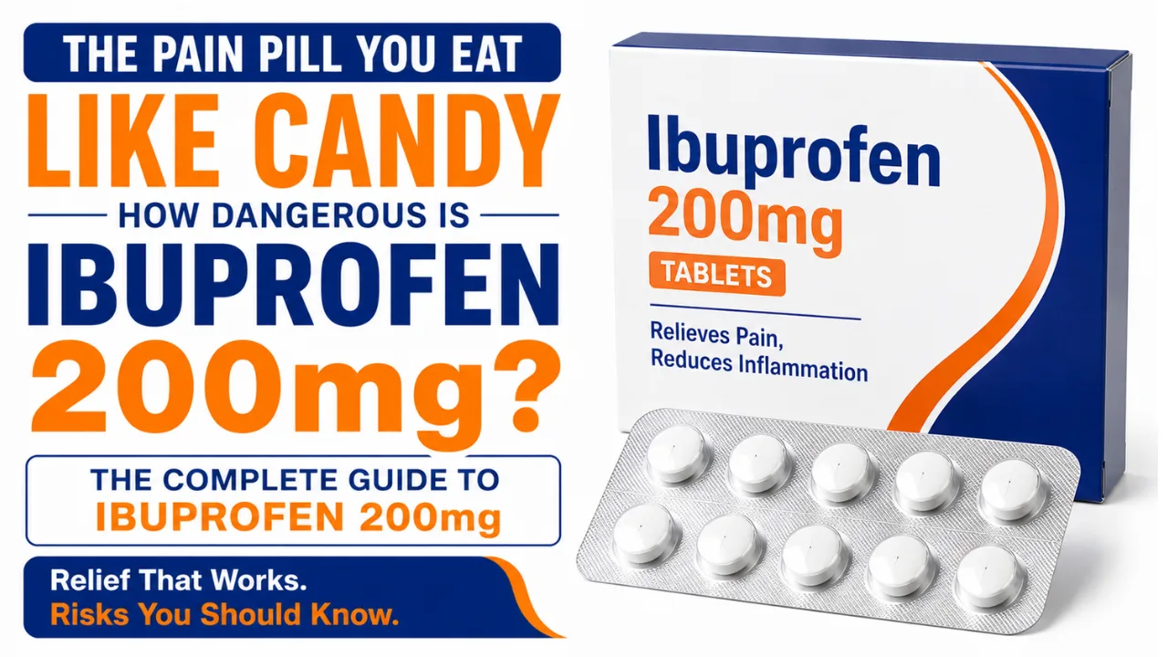 Ibuprofen 200mg tablet uses in Hindi | टॉफी जैसी खाई जाने वाली दर्द की गोली कितनी खतरनाक है? आइबुप्रोफेन 200mg की पूरी जानकारी